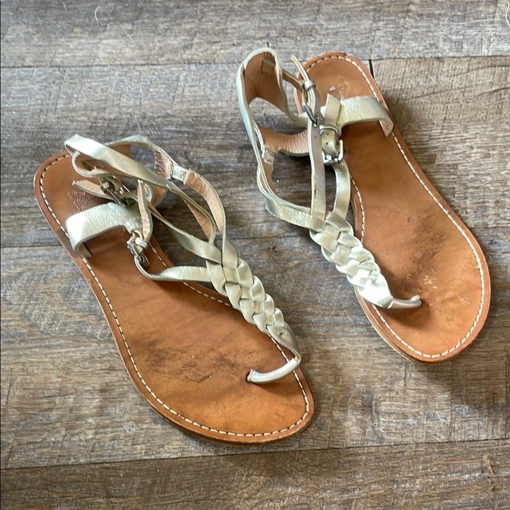 Belle sigerson Morrison braided leather strappy gladiator sandals